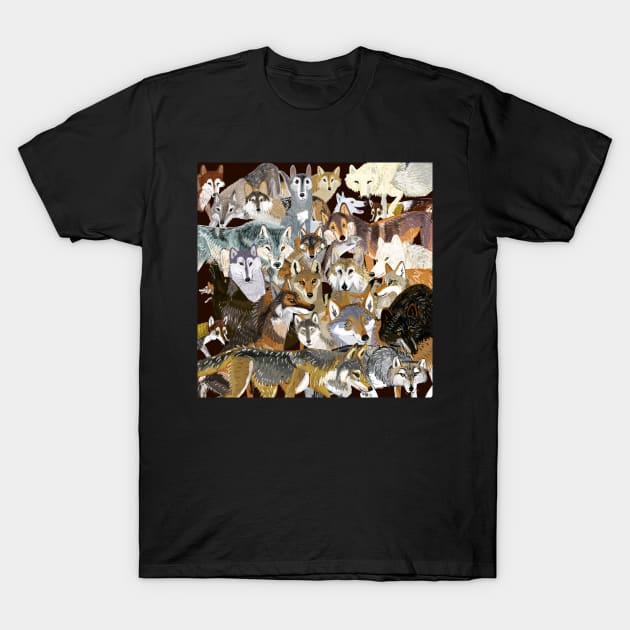 Wolves o´clock (Time to Wolf) T-Shirt by belettelepink